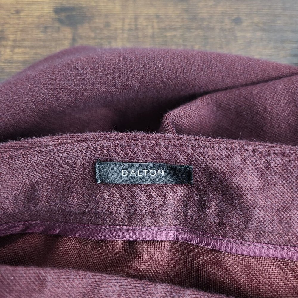Talbots Pants Women 4 Burgundy Dalton Stretch Mid Rise Tapered Equestrian Seamed - Picture 12 of 13
